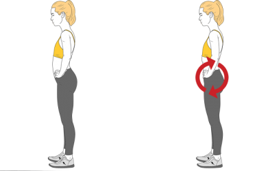 Corrección postural: Basculación pélvica