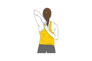 Estiramiento de hombro: rotación interna
