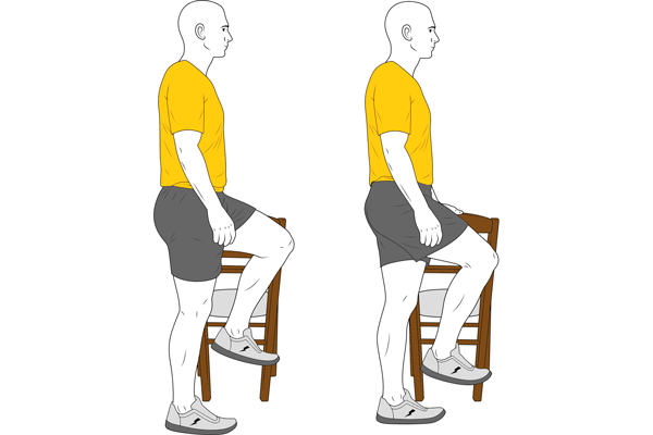Flexió de maluc suport en cadira